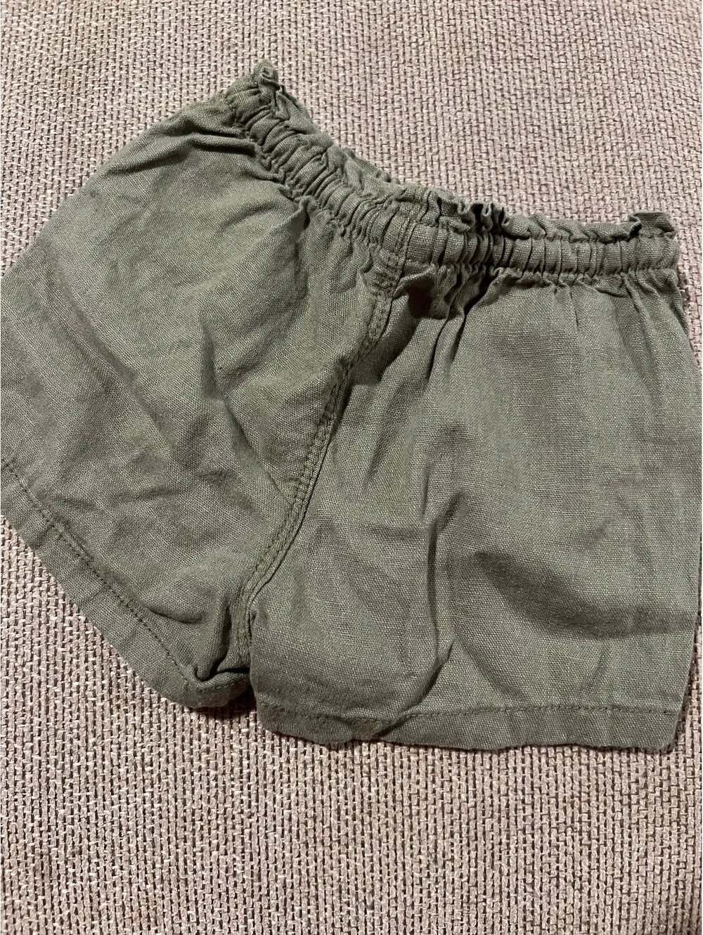Old Navy Green Linen Shorts